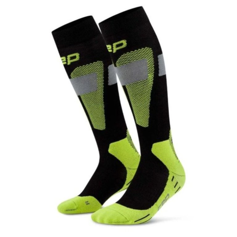Шкарпетки CEP Merino 3.0 M - чорно/зелені