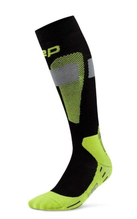Шкарпетки CEP Merino 3.0 M - чорно/зелені