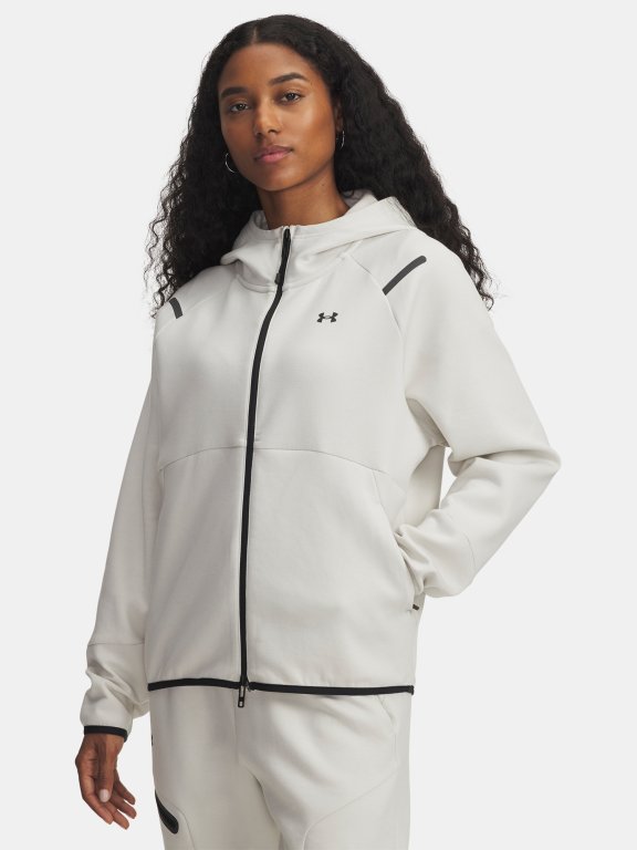 Кофта Under Armour Unstoppable Fleece FZ Wmn White