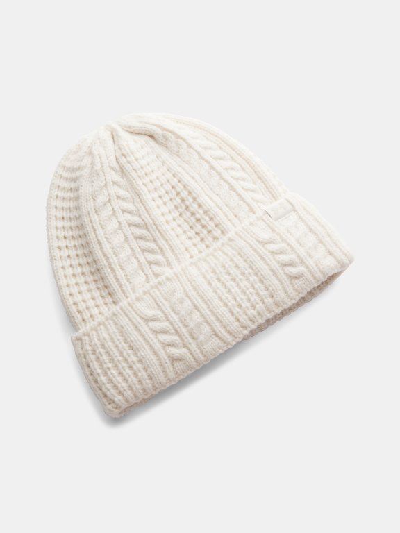 Шапка Under Armour Halftime Cable Knitted Beanie Wmn Brown