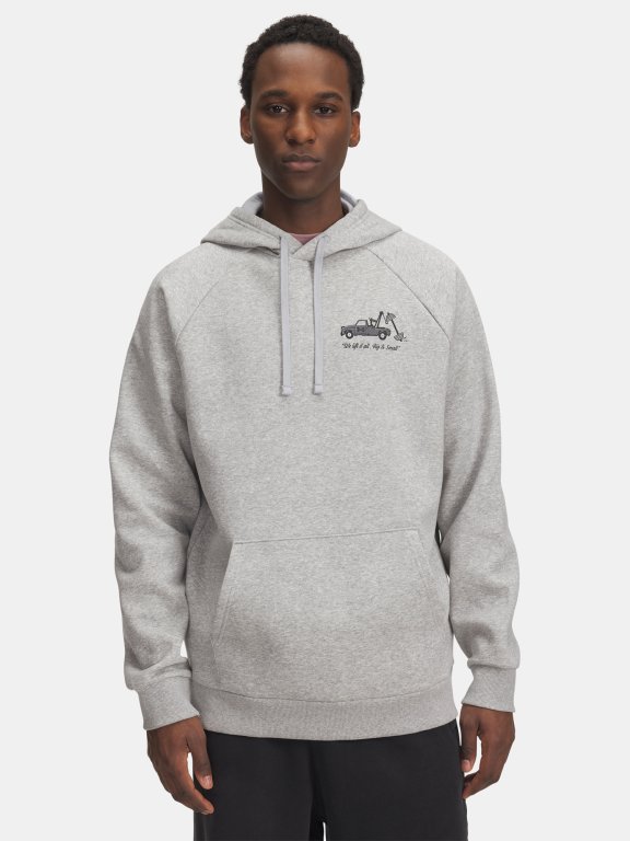 Худі Under Armour Rival Fleece HBR Logo HD Man Grey