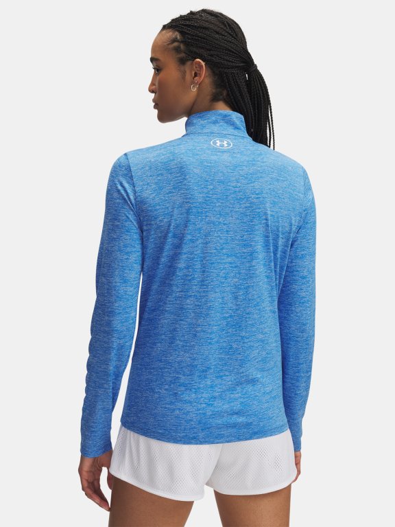 Triko Under Armour Tech 1/2 Zip- Twist Wmn Blue