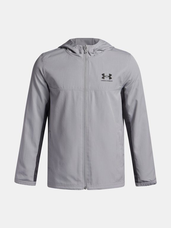 Куртка Under Armour Rival Wvn Jacket Jr Grey