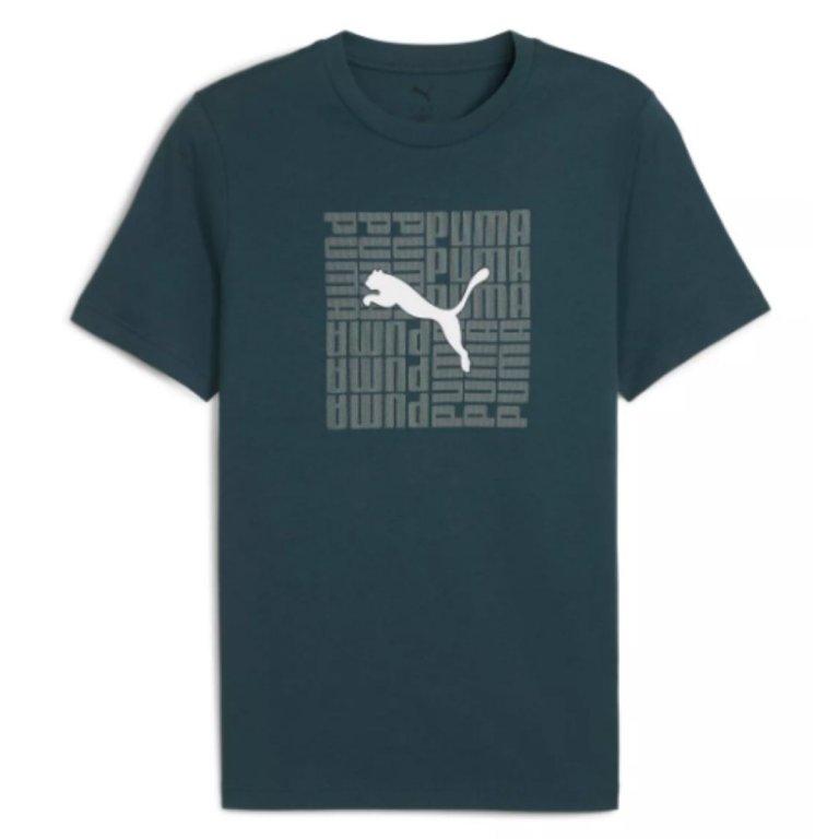Футболка Puma Graphic Box Tee M - зелена