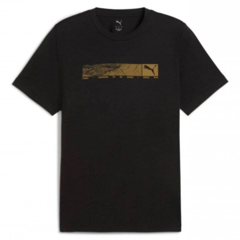 Футболка Puma Pumatech Graphic Tee M - чорна