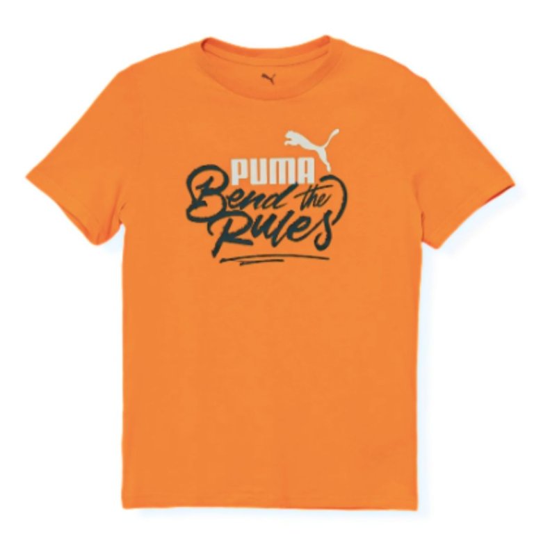 Футболка Puma Mid90S Graphic Tee III J - помаранчева