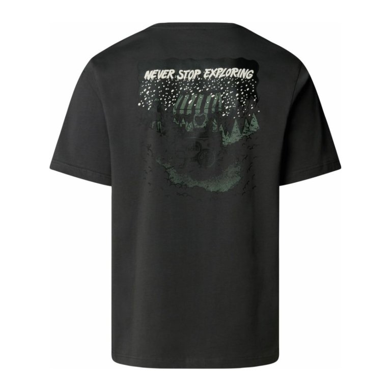 Tričko The North Face U Powder Day Relaxed S/S Tee M - šedá