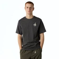 Tričko The North Face U Powder Day Relaxed S/S Tee M - šedá