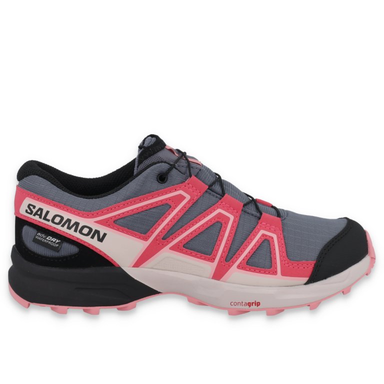Кросівки Salomon Speedcross WP J - сіро/рожеві