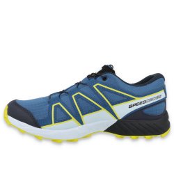 Кросівки Salomon Speedcross Wp J - синьо/жовті
