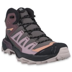 Взуття Salomon X Ultra 360 Mid GTX W - сіре / фіолетове / чорне