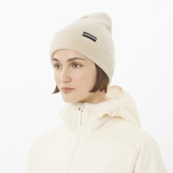 Шапка Salomon Flatspin Reversible Beanie - бежево/чорно/рожевв