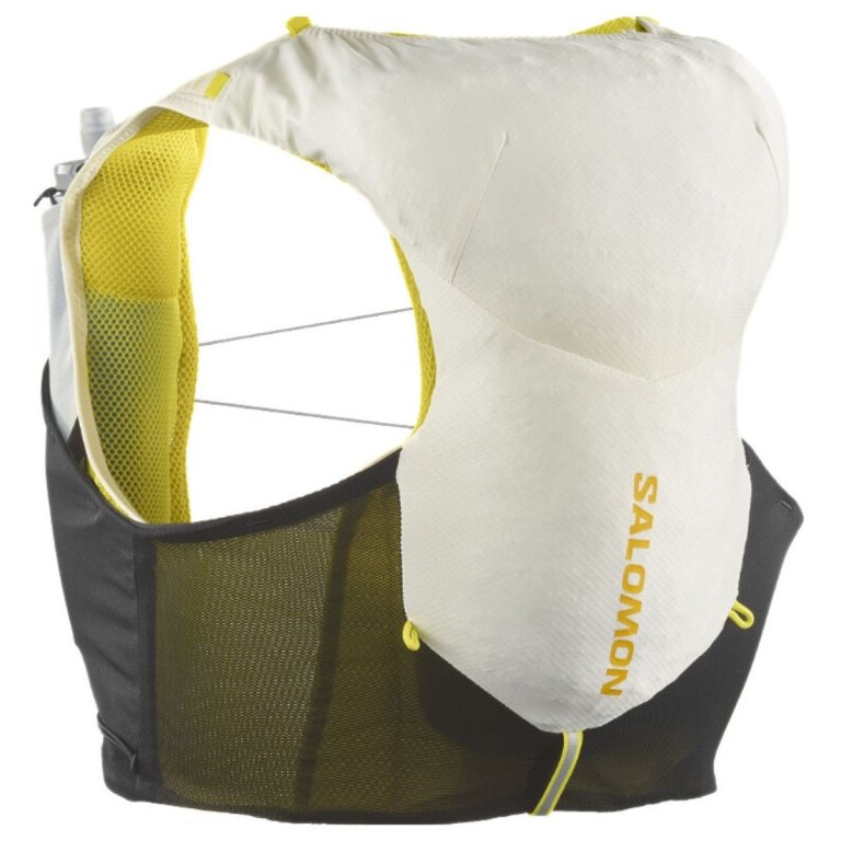 Біговий жилет Salomon Adv Skin 5 Набір з флягами - біло/жовтий