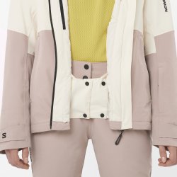 Куртка Salomon Highland Jacket W - бежево/рожева