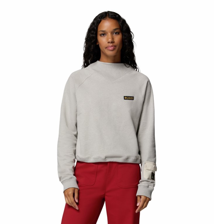 Mikina Columbia High Cascades™ Crop French Terry LS W - šedá