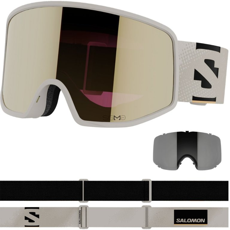 Лижні окуляри Salomon Sentry Pro Sigma - бежеві