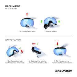 Гірськолижні окуляри Salomon Radium Pro S Sigma - білі