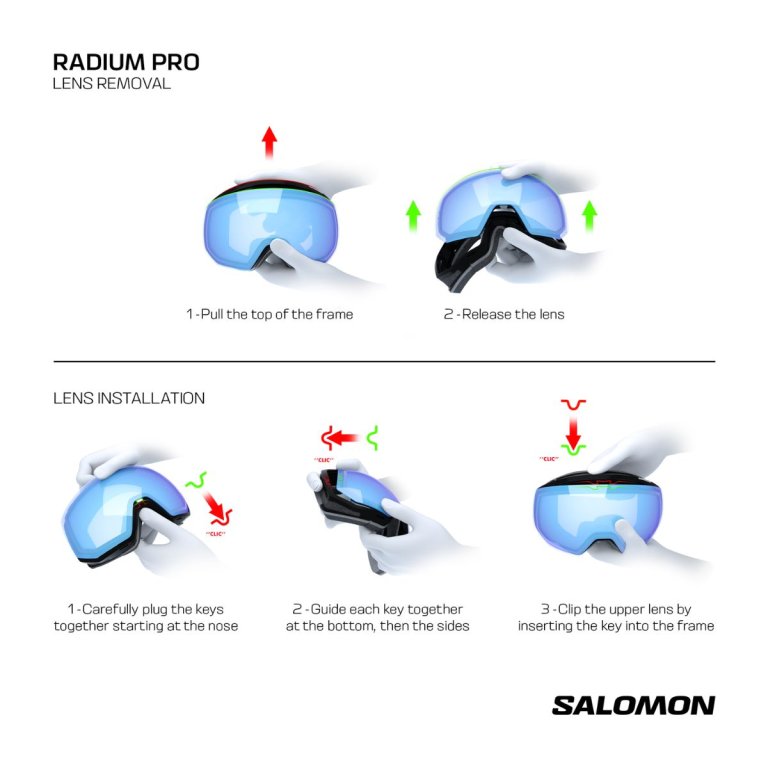 Гірськолижні окуляри Salomon Radium Pro S Sigma - білі