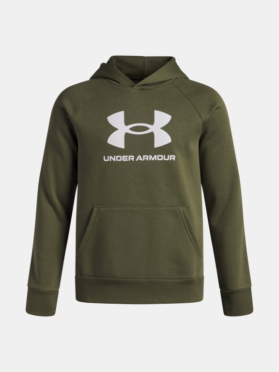 Худі Under Armour Rival Fleece BL Hoodie Jr Green