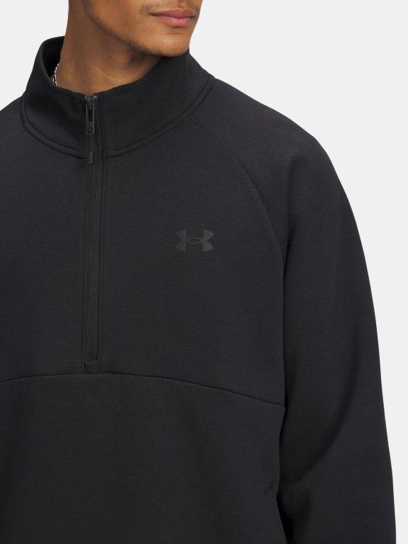 Світшот Under Armour Unstoppable Flc Half Zip чорний