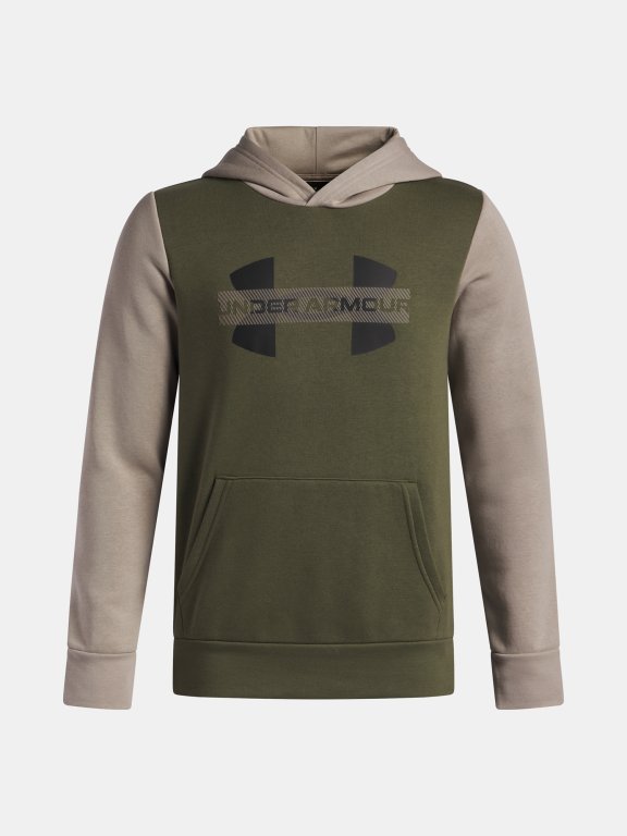 Худі Under Armour Rival Flc Cblck Grphc HD Jr Green