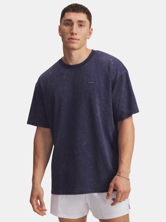 Футболка Under Armour Hw Os Logo Wash Ss Man Blue