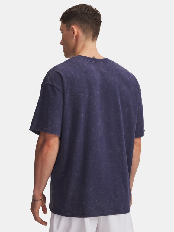 Футболка Under Armour Hw Os Logo Wash Ss Man Blue