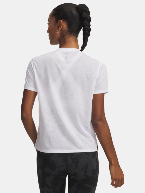 Футболка Under Armour Launch Jacquard SS Wmn White