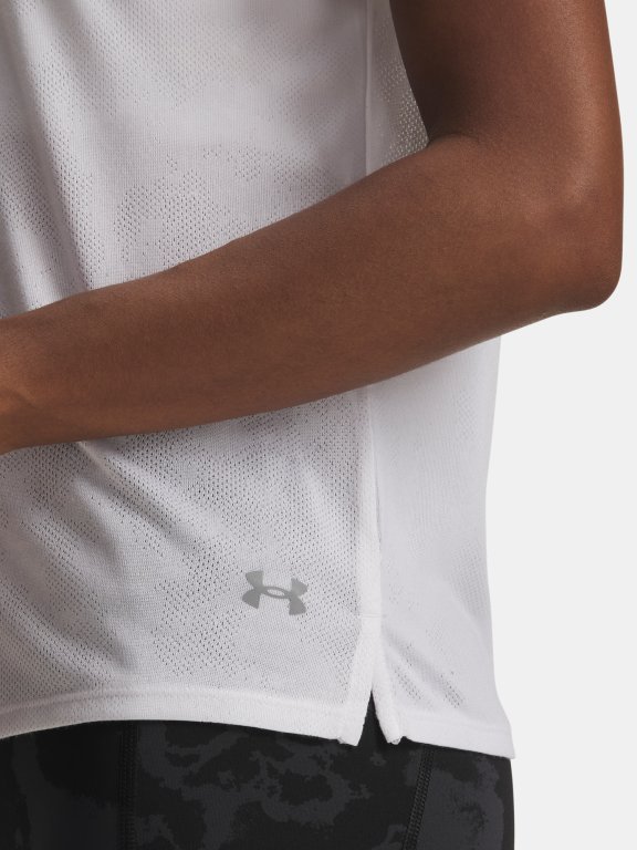 Футболка Under Armour Launch Jacquard SS Wmn White