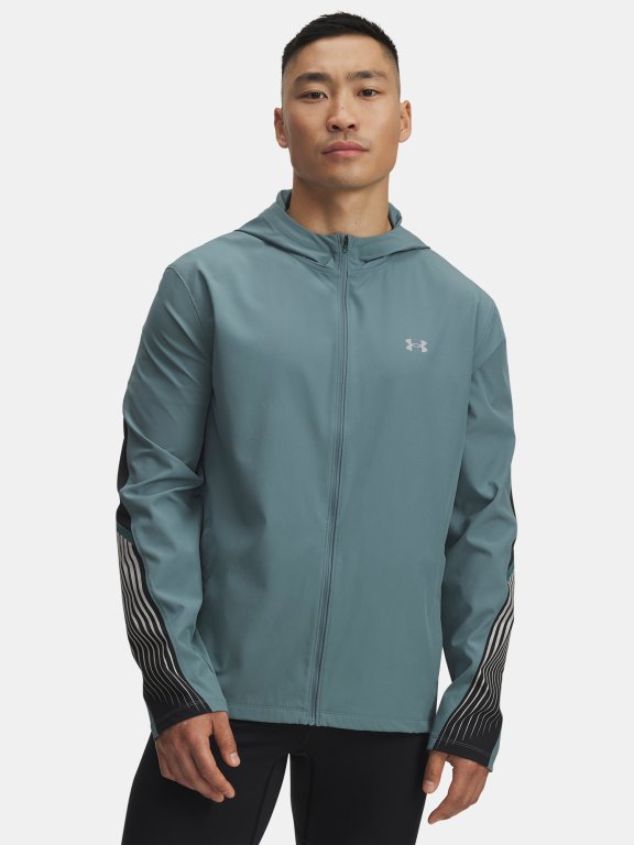Bunda Under Armour Velociti Storm Hooded Jkt Man Blue
