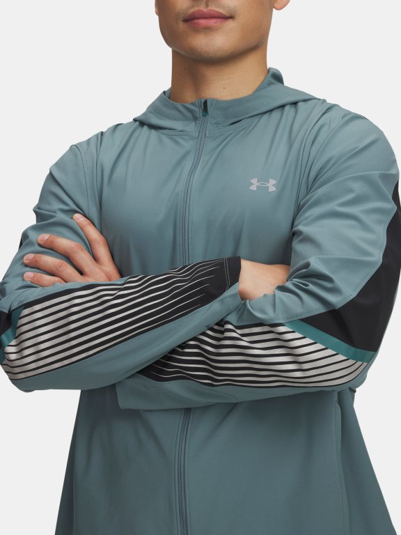 Bunda Under Armour Velociti Storm Hooded Jkt Man Blue