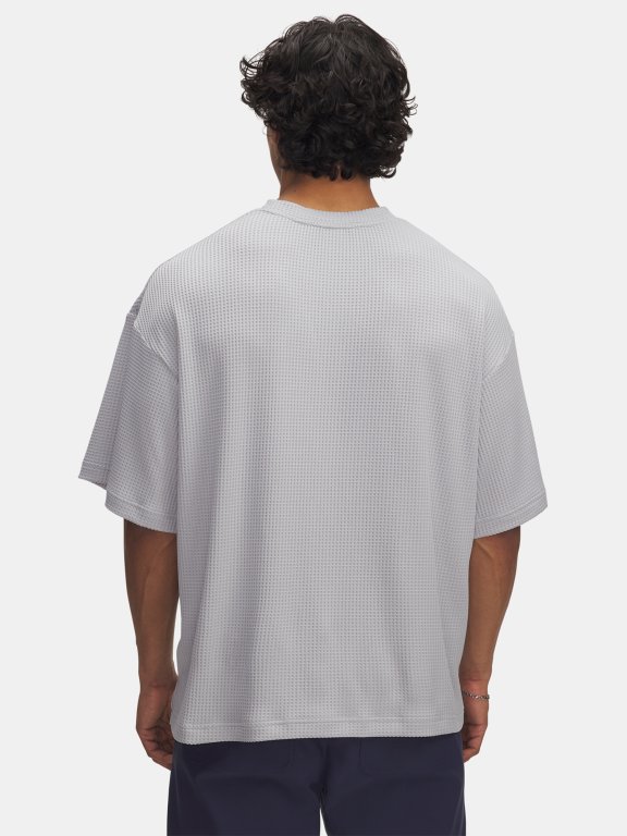 Футболка Under Armour Rival Waffle Crew Man сіра