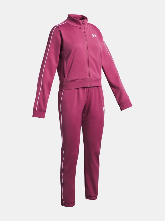 Спортивний костюм Under Armour Icon Icon Crop Tracksuit Jr червоний
