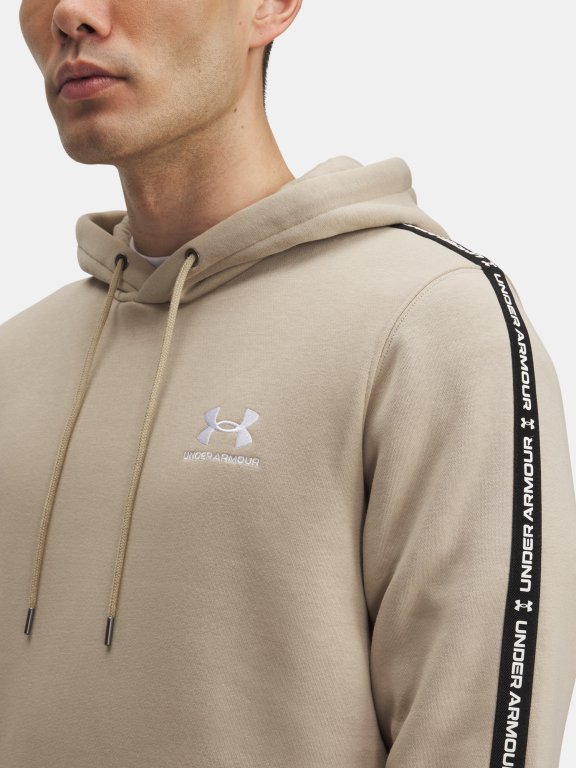 Худі Under Armour Icon Fleece HD Tape Man коричневе