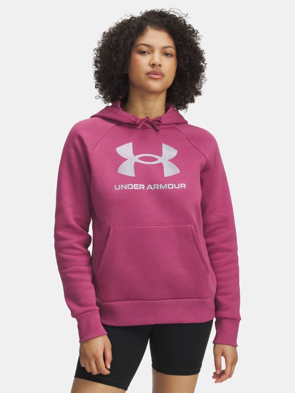 Худі Under Armour Rival Flc Shimmer Hdy Wmn Red