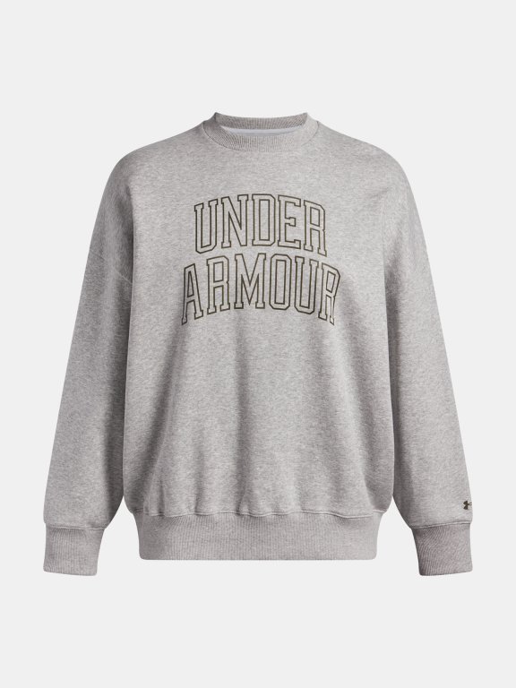 Mikina Under Armour Rival Flc OS Varsity Crew Wmn Grey