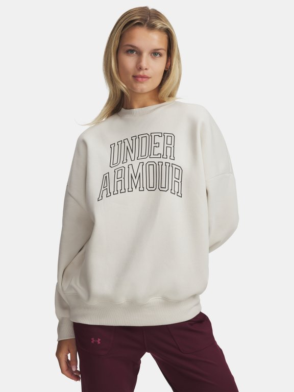 Світшот Under Armour Rival Flc OS Varsity Crew Wmn White