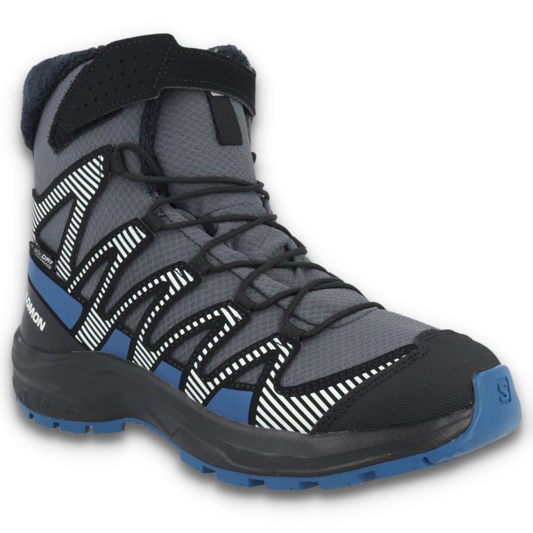 Черевики Salomon Xa Pro V8 Winter WP J - сіро/сині