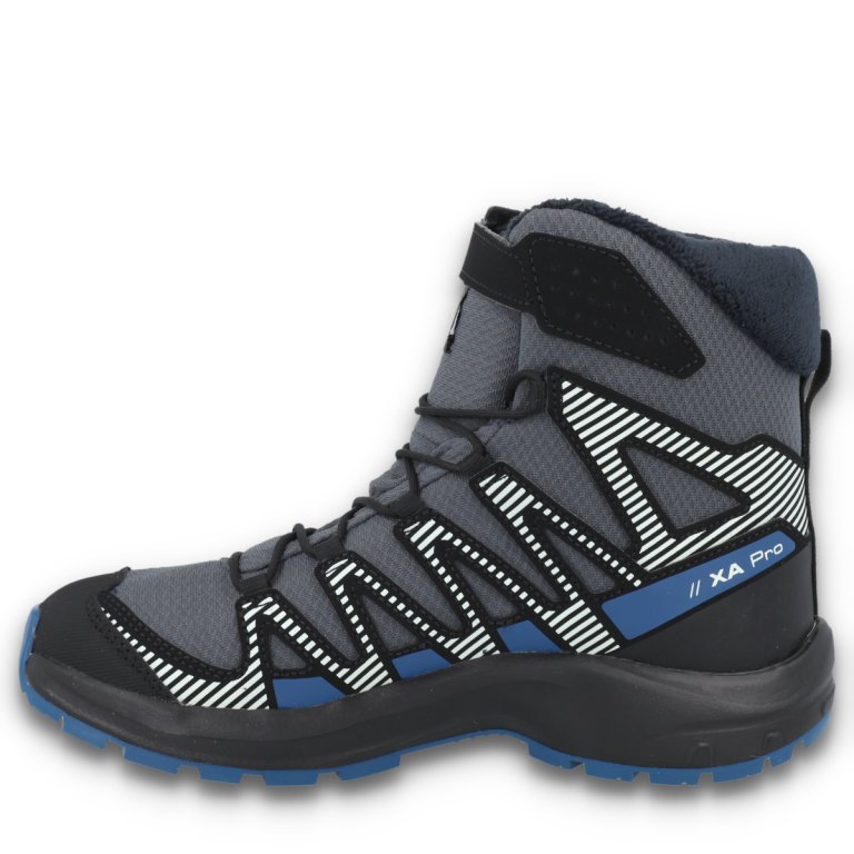 Черевики Salomon Xa Pro V8 Winter WP J - сіро/сині
