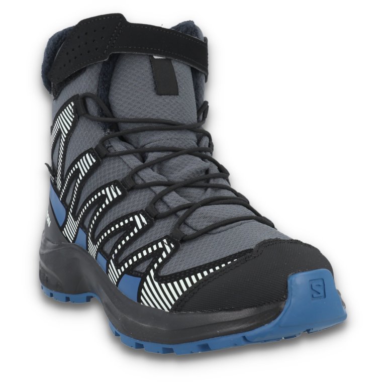Черевики Salomon Xa Pro V8 Winter WP J - сіро/сині