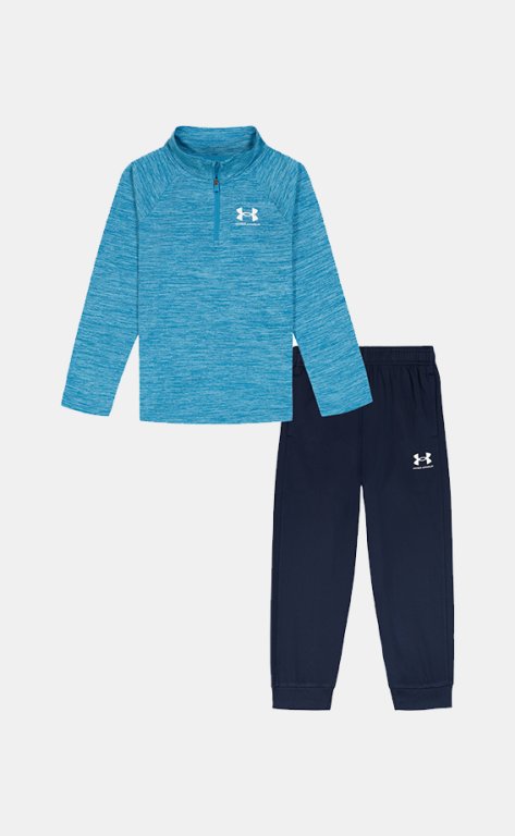 Костюм Under Armour Twist 1/4 Zip Tech Set Jr Blue