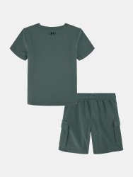 Костюм Under Armour Cargo Short Set Jr Green