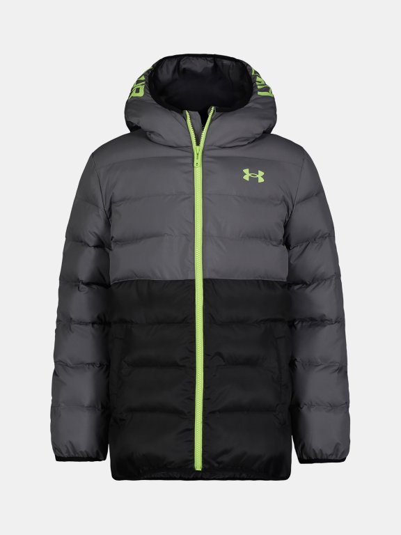 Куртка-пуховик Under Armour Pronto Colorblock Puffer Jacket Jr Grey