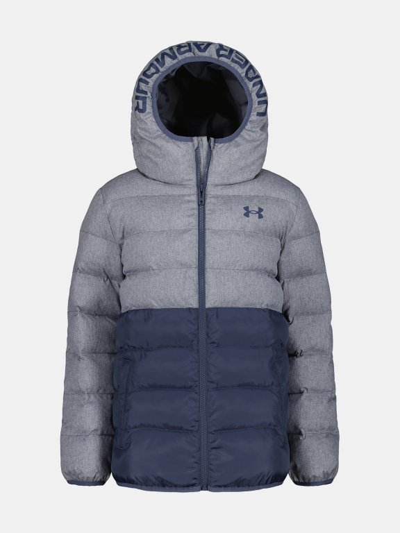 Куртка-пуховик Under Armour Pronto Colorblock Puffer Jacket Jr Grey