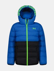 Куртка-пуховик Under Armour Pronto Colorblock Puffer Jacket Jr Blue
