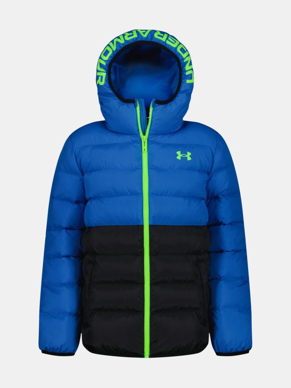 Куртка-пуховик Under Armour Pronto Colorblock Puffer Jacket Jr Blue