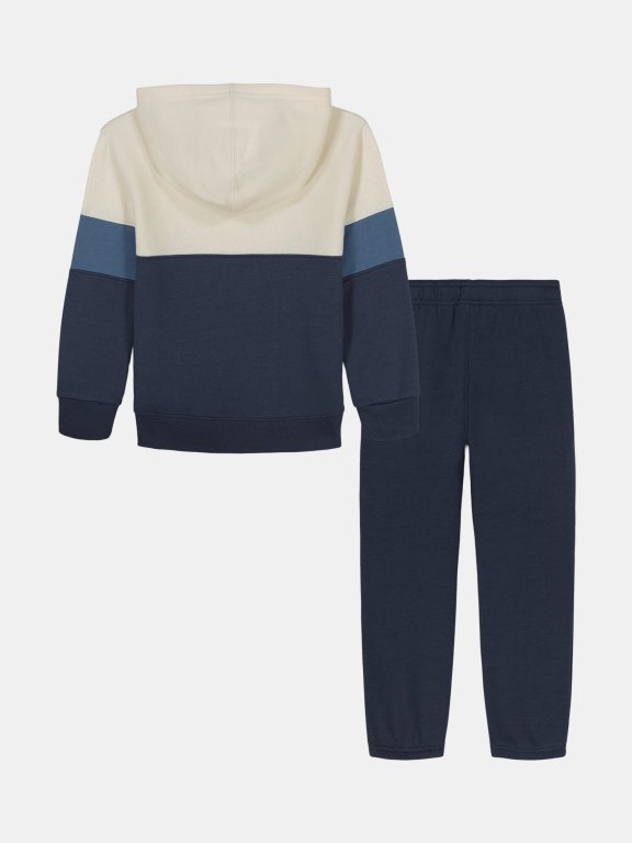 Костюм Under Armour Rival Po Hoodie Set Jr Grey