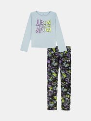 Костюм Under Armour Printed Ls Leggings Set Jr Black