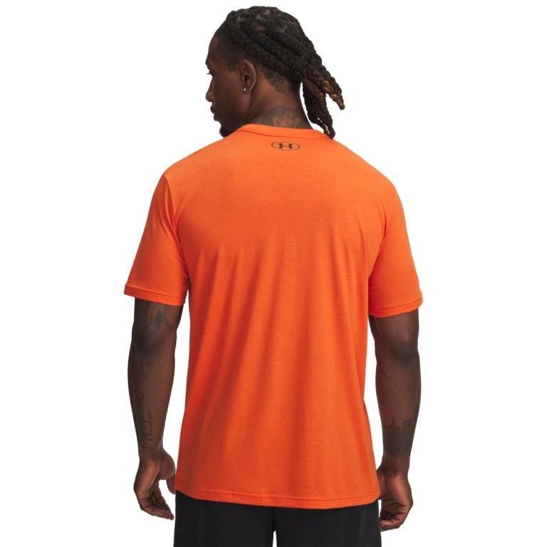 Футболка UA Project Rock Simple Branded SS M - помаранчева
