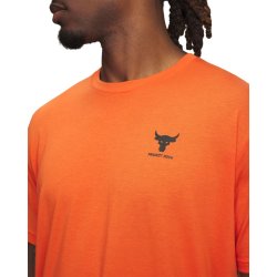 Футболка UA Project Rock Simple Branded SS M - помаранчева